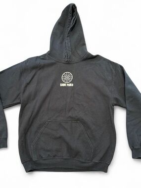 Saint Pablo Kanye YEEZY Tour Merch Black Logo Hoodie